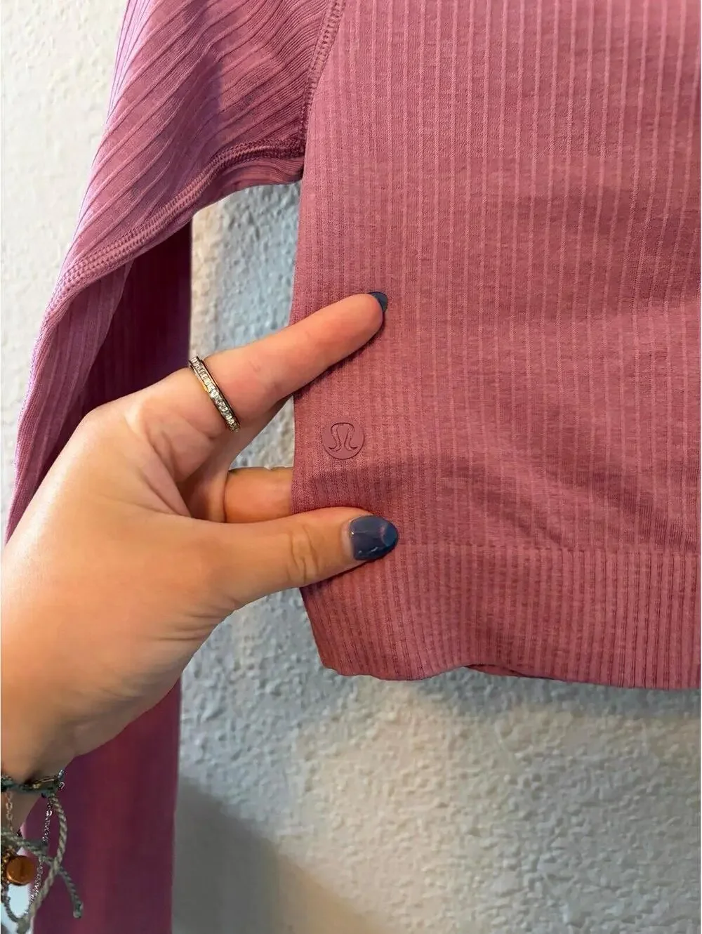 Lululemon Ebb to Street Long-Sleeve Shirt Velvet Dust Pink size 6. $88 retail.